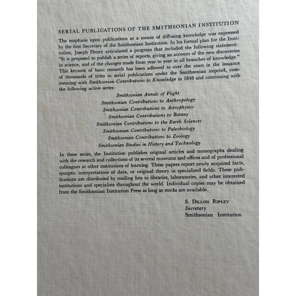 Smithsonian Institution signed 1975